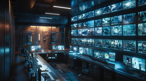 Optimisez votre sécurité: écrans LED pour salle de sécurité